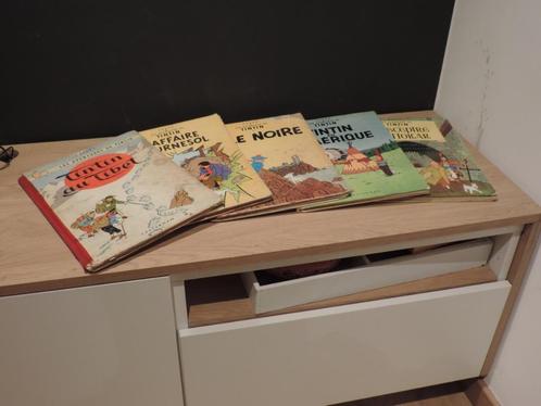 BD Tintin 5 volume ancien, Boeken, Stripverhalen, Gelezen, Ophalen of Verzenden