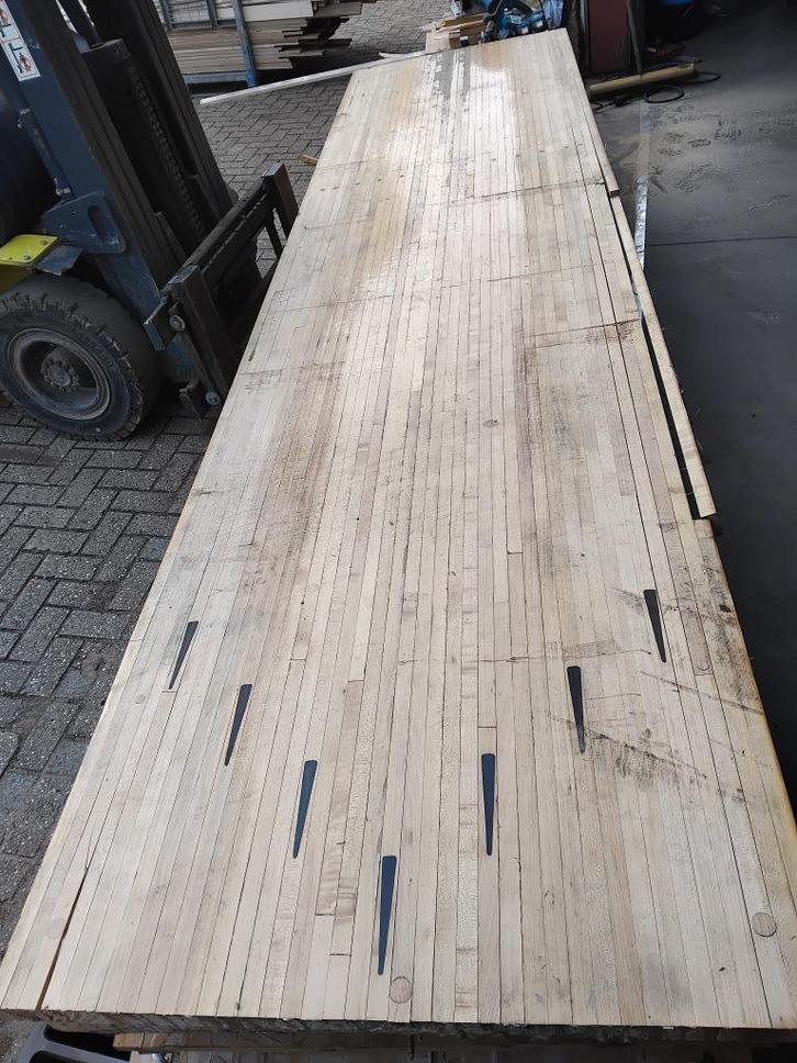 Tafelblad Bowlingbaan hout, Antiek en Kunst, Antiek | Meubels | Tafels, Ophalen