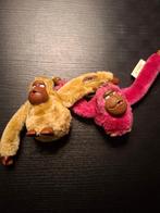 2 sleutelhangers Kipling aapjes, Ophalen of Verzenden, Gebruikt, Knuffel of Figuurtje