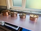 koperen kookpotten, Huis en Inrichting, Keuken | Potten en Pannen, Ophalen, Gebruikt, Overige materialen, Koekenpan of Braadpan