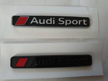 AudiSport koffer logo > blinkend zwart / zwart zilver