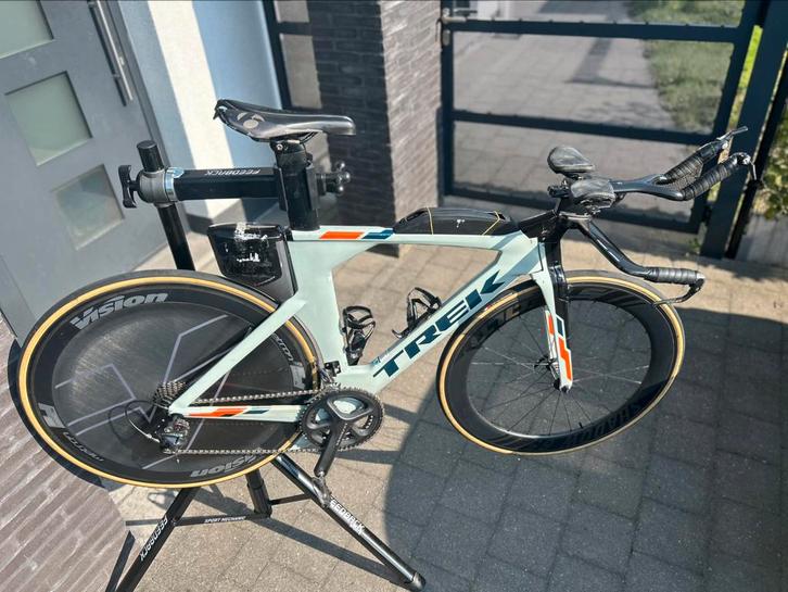Trek speed concept triatlon ceramisch gelagerd +extra wielen, Fietsen en Brommers, Fietsen | Racefietsen, Gebruikt, Heren, Overige merken