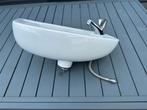 Lavabo +kraan, Doe-het-zelf en Bouw, Sanitair, Ophalen, Gebruikt, Kraan