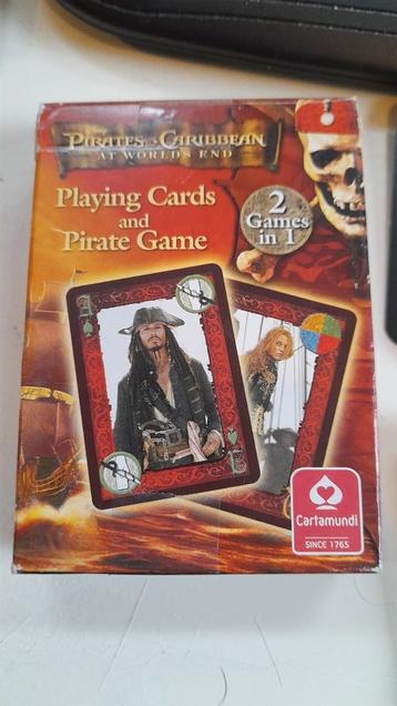 Jeu de cartes Pirates des Caraïbes (2 jeux en 1)