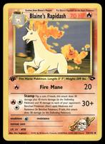 Blaine's Rapidash 33/132 - Gym Challenge (1st edition), Hobby en Vrije tijd, Verzamelkaartspellen | Pokémon, Verzenden, Gebruikt
