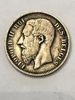 Munt zilver België 50 cent leop II  1881 frans zeldzaam !!!, Postzegels en Munten, Munten | België, Zilver, Ophalen of Verzenden