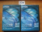DVD+R (1-16x speed), Computers en Software, Beschrijfbare discs, Ophalen of Verzenden, Nieuw, Dvd, TDK