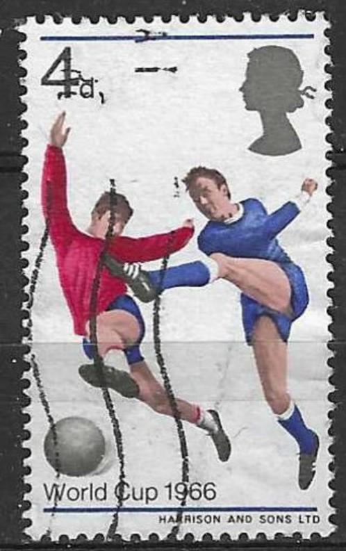 Groot-Brittannie 1966 - Yvert 441 - Wereldbeker voetbal (ST), Timbres & Monnaies, Timbres | Europe | Royaume-Uni, Affranchi, Envoi