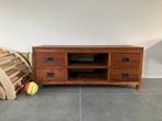 Teak tvmeubel, Huis en Inrichting, Kasten |Televisiemeubels, Ophalen, Gebruikt, Teakhout, Landelijk
