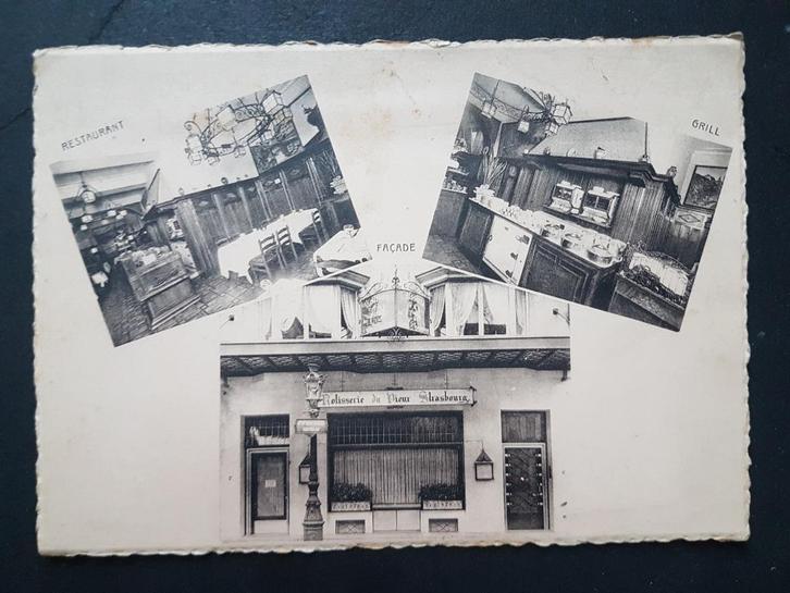Postkaart Brussel Rôtisserie du Vieux Strasbourg Brussel, Verzamelen, Postkaarten | België, Ongelopen, Brussel (Gewest), 1940 tot 1960