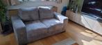 2 persoons zetel+ 1 persoons zetel, grijs suède sofa, Huis en Inrichting, Ophalen, Zo goed als nieuw