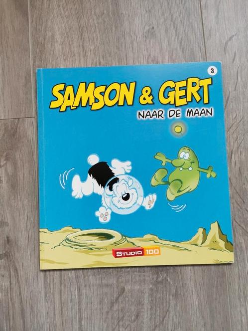 Samson & Gert - Naar de maan, Livres, Livres pour enfants | 4 ans et plus, Utilisé, Fiction général, 4 ans, Garçon ou Fille, Livre de lecture