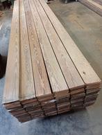 176m2 oude pitch pine planken vloer 14,2cm breed en 2,4cm, Doe-het-zelf en Bouw, Hout en Planken, Ophalen, Gebruikt, Minder dan 25 mm