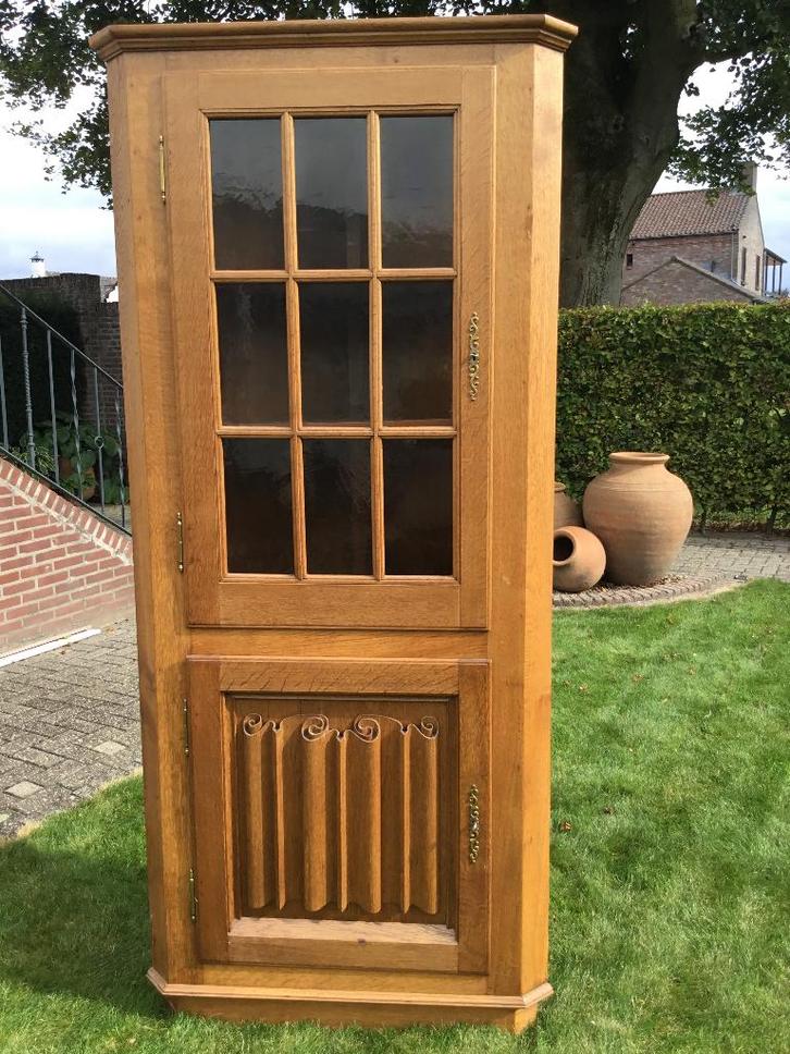 Vintage hoekkast, Antiek en Kunst, Antiek | Meubels | Kasten, Ophalen