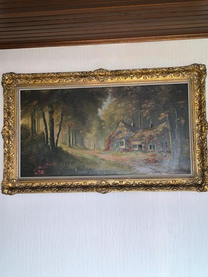 Schilderijen, olieverf op doek, Huis en Inrichting, Woonaccessoires | Schilderijen, Tekeningen en Foto's, Schilderij, Ophalen