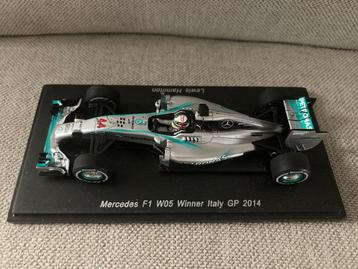  Lewis Hamilton 1:43 Winner Italy GP 2014 W05 F1 Spark beschikbaar voor biedingen