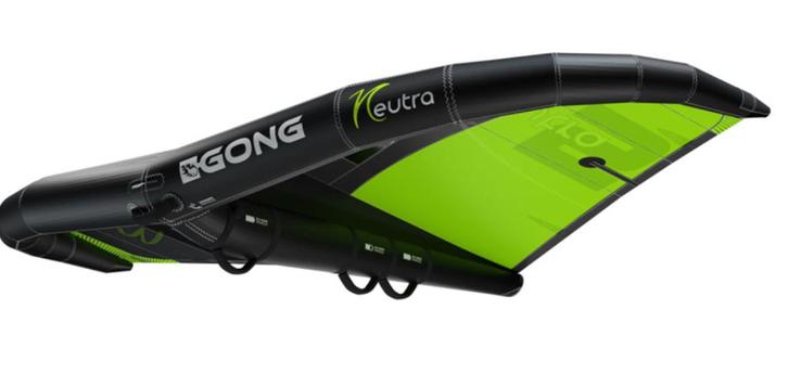 gong wing neutra 4 groen/zwart, Watersport en Boten, Kitesurfen, Nieuw, 4 m² of minder, Ophalen