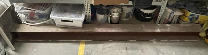 verschillende stalen poutrelles, L-profielen en kabels, Doe-het-zelf en Bouw, Metalen, Gebruikt, IJzer, Ophalen