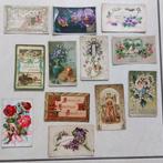 Heel oude wenskaarten in relief., Ophalen of Verzenden