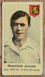 1930s (pre panini) Jacques Moeschal R.R.C. Bruxelles, Verzamelen, Ophalen of Verzenden, Gebruikt, Poster, Plaatje of Sticker