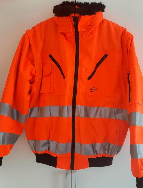 Nieuw - gevoerde oranje werkjas - M - Korsar, Jardin & Terrasse, Vêtements de travail, Neuf, Femmes, Hommes, Manteau, Enlèvement ou Envoi