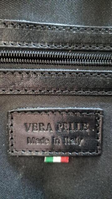Luxe Italiaanse Laptoptas van Echt Leder – VERA PELLE  beschikbaar voor biedingen