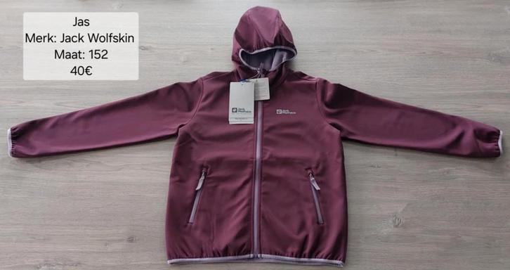 Jas meisje: Jack Wolfskin maat 152 (NIEUW + LABEL), Kinderen en Baby's, Kinderkleding | Maat 152, Nieuw, Meisje, Jas, Ophalen of Verzenden