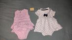 2 leuke baby body jurkjes maatje 62, Ophalen of Verzenden, Gebruikt, Meisje, Jurkje of Rokje