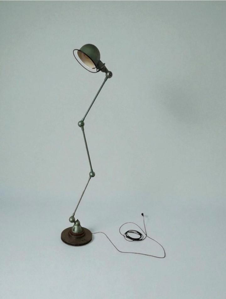 Vintage industriële vloerlamp Jielde Frankrijk 1950's, Antiek en Kunst, Antiek | Verlichting, Ophalen