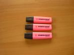 Set 3 roze fuchsia markeerstift fluostift van Stabilo Boss, Ophalen of Verzenden