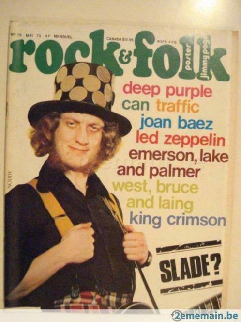 Rock and Folk - Led Zeppelin - Eric Clapton, Livres, Journaux & Revues, Utilisé, Journal, Envoi
