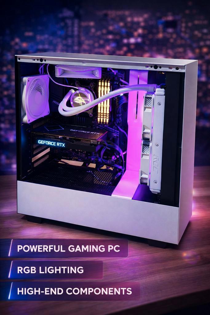 Krachtige Gaming PC – RTX 3060 Ti – 32GB RAM – Ryzen 7 –, Computers en Software, Desktop Pc's, Ophalen