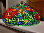 Tiffanylamp, Ophalen, Tiffany - Pioenen., Zo goed als nieuw, Glas