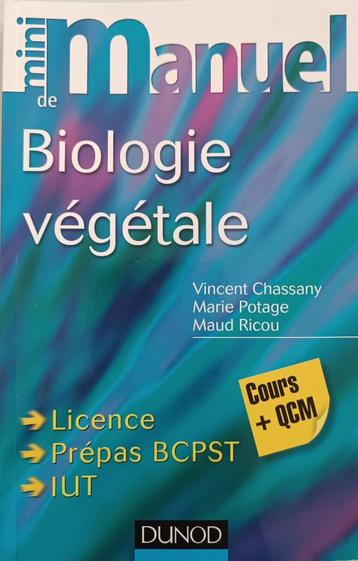 ETUDIANTS EN MEDECINE - Mini Manuel de Biologie végétale