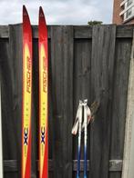 Langlaufskis, stokken en zak, Sport en Fitness, Skiën en Langlaufen, Ophalen, Ski's, Fischer, Gebruikt
