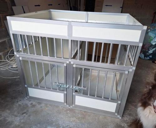 Cage de transport double, Animaux & Accessoires, Caisses pour chiens, Comme neuf