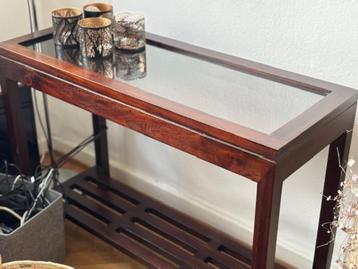 Table d'appoint / Console, Comme neuf, Enlèvement, 75 cm ou plus, Rectangulaire