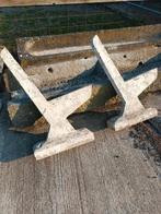 Koppel betonnen banksteunen ( onverslijtbaar), Tuin en Terras, Ophalen