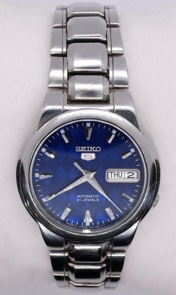 JDM Seiko 5 Automatic Cadran diamant bleu 7s26-02r0 beschikbaar voor biedingen