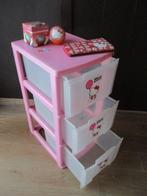 hello kitty opbergbak met schuiven , puzzel bal ,portemonnee, Utilisé, Enlèvement ou Envoi