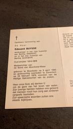 Oudstrijder 1914-18, Verzamelen, Bidprentjes en Rouwkaarten, Verzenden, Bidprentje