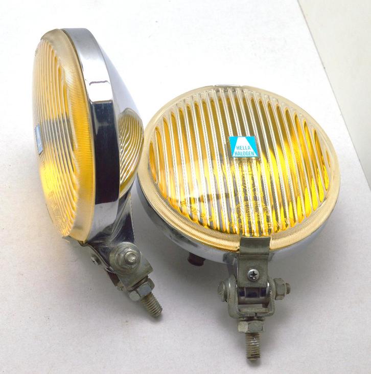 set Hella 140 mistlampen breedstralers oldtimer rally, Auto-onderdelen, Verlichting, Alfa Romeo, Audi, BMW, Citroën, Fiat, Ford