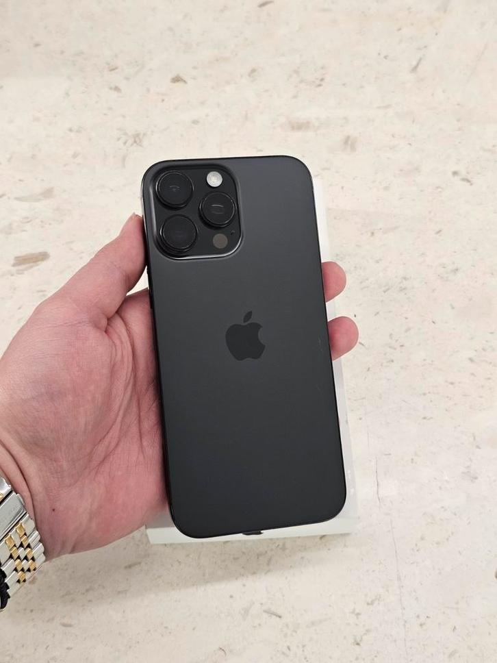 IPHONE 16 PRO MAX 5G 512 GO EN TITANE NOIR, Télécoms, Téléphonie mobile | Housses, Coques & Façades | Apple iPhone, Comme neuf