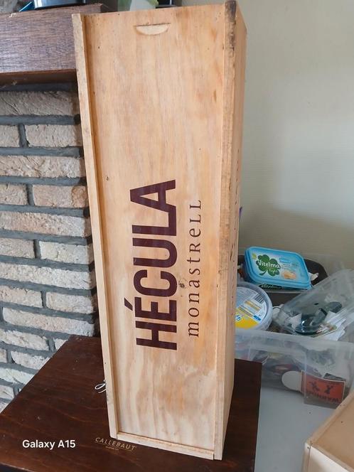 Mooie wijnkist 48 op 14.5 cm, Huis en Inrichting, Woonaccessoires | Kisten, Gebruikt, Ophalen of Verzenden