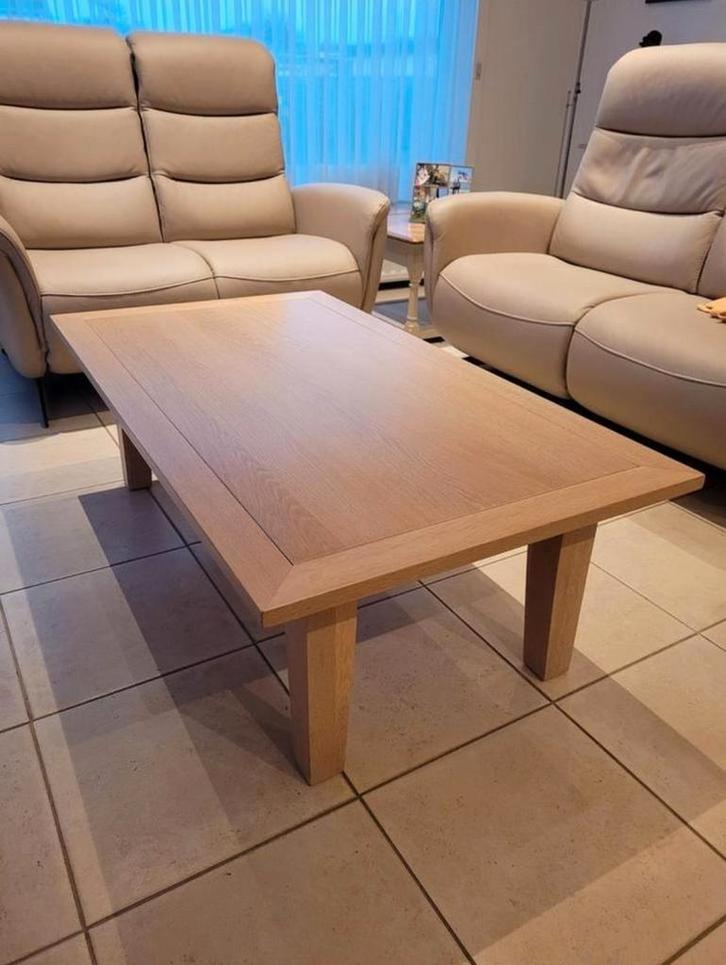 Massieve houten salontafel Artemis van Gaverzicht, Huis en Inrichting, Tafels | Salontafels, Zo goed als nieuw, Ophalen