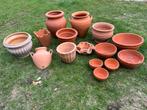 Terracotta bloempotten, Tuin en Terras, Bloempotten, Ophalen, Terracotta