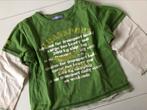 longsleeve Hema 86 vliegtuig groen, Kinderen en Baby's, Babykleding | Maat 86, Shirtje of Longsleeve, Gebruikt, Ophalen of Verzenden