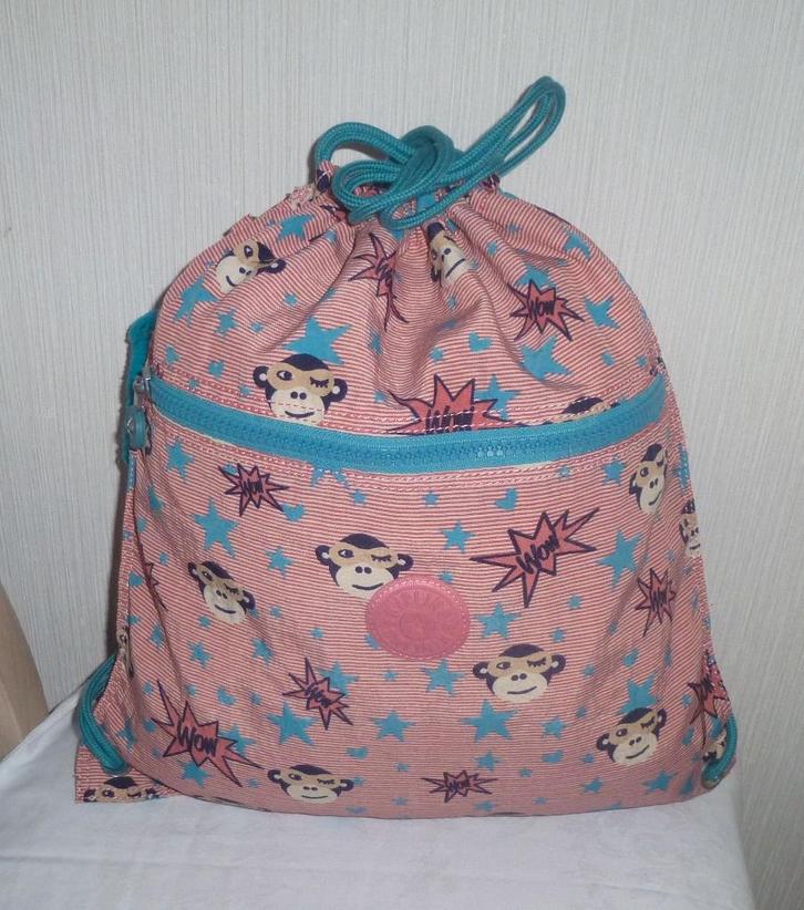 Kipling veelkleurige sportrugzak + aap, Handtassen en Accessoires, Tassen | Sporttassen, Gebruikt, Unisex kinderen, Ophalen of Verzenden