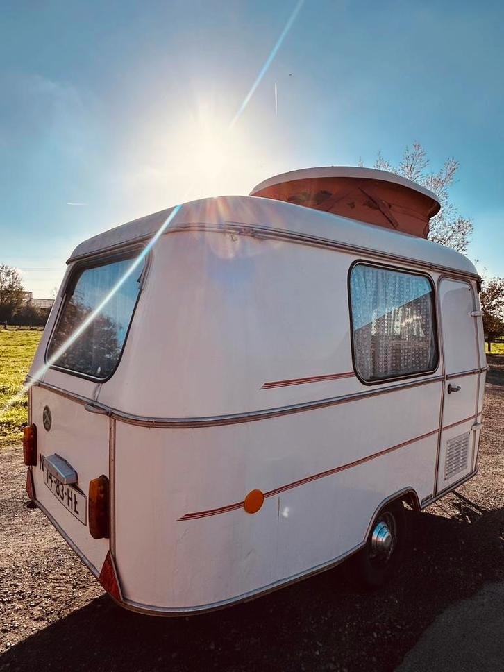 Caravan Eriba Puck, begin jaren 70 (1971) 320kg / 470 kg max, Caravans en Kamperen, Caravans, Particulier, tot en met 3, tot 500 kg