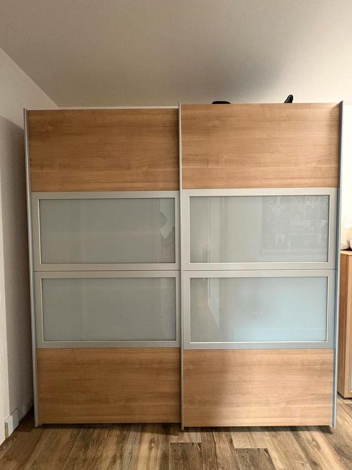 Grote kast met 2 schuifdeuren & 1 kast met 2 deuren, Huis en Inrichting, Kasten | Kleerkasten, Gebruikt, 200 cm of meer, 150 tot 200 cm